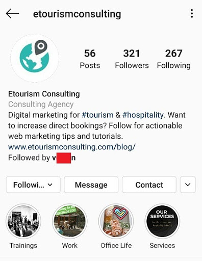 etourism instagram